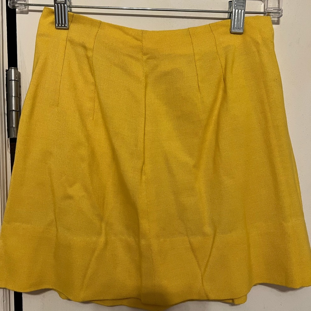 Vintage yellow mini skirt